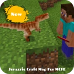 jurassic craft map for mcpe android application logo